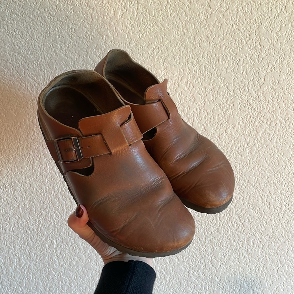 Birkenstock London Clog Brown Leather